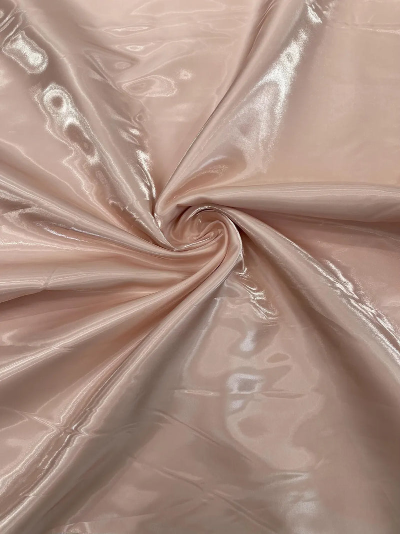 60" Crystal Liquid Satin Fabric - Water Shine Ultra Glossy Shimmer Reflective Bridal Satin Fabric By Yard