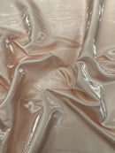60" Crystal Liquid Satin Fabric - Water Shine Ultra Glossy Shimmer Reflective Bridal Satin Fabric By Yard