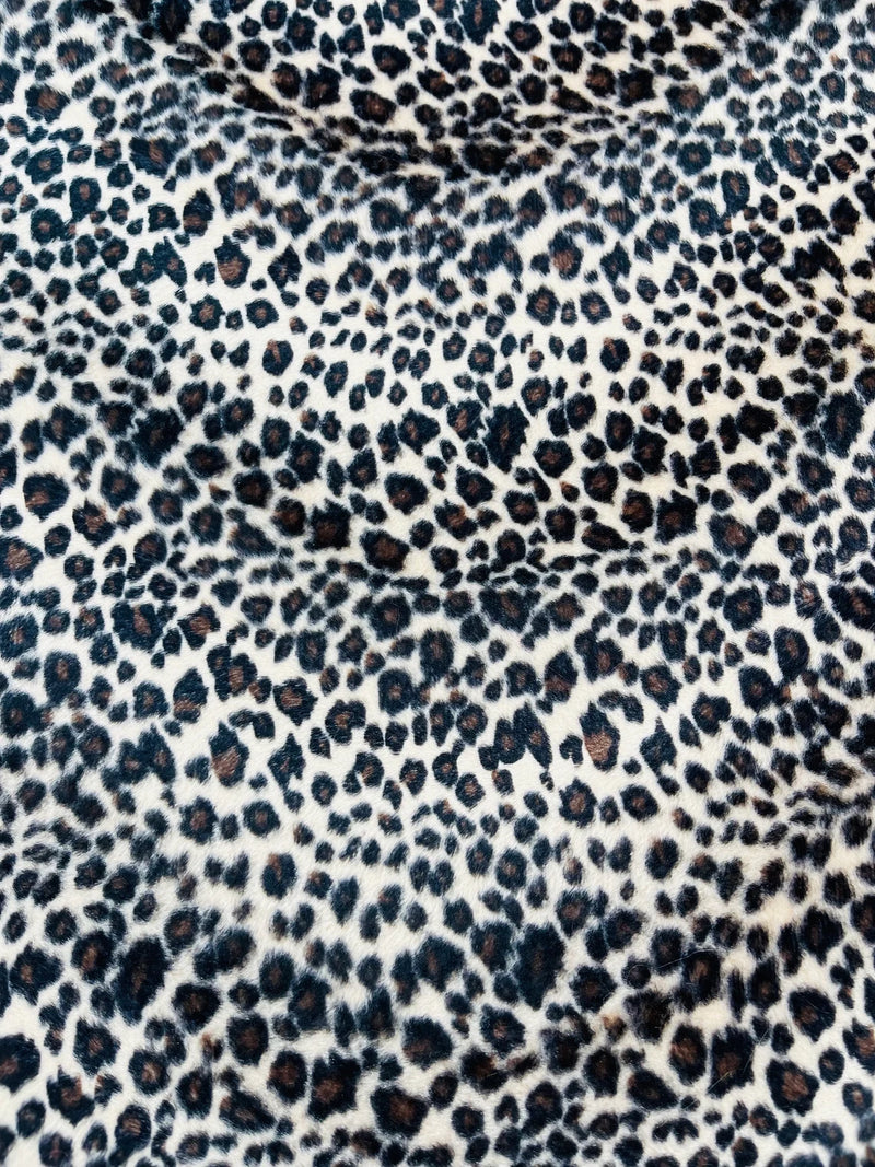 Cheetah Print Velboa Faux Fur - Brown - Cheetah Animal Print Velboa Faux Fur Fabric Sold By Yard