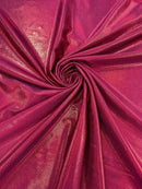Mystique Spandex Foil Fabric - Burgundy - Nylon/Spandex Iridescent Foggy Foil Fabric  4 Way Stretch 58/60" By Yard