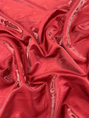 60" Crystal Liquid Satin Fabric - Water Shine Ultra Glossy Shimmer Reflective Bridal Satin Fabric By Yard