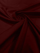 Matte L'Amour Stretch Satin - Burgundy - Stretch Satin Fabric For Bridal, Prom Dress Sold By Yard