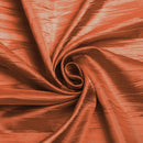 Crushed Taffeta Fabric - Burnt Orange - 54" Wide Crushed Taffeta Creased Fabric Sold by Yard