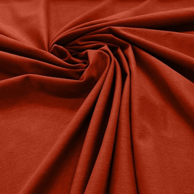 58/60" Cotton Spandex Jersey Knit Blend 95% Cotton 5 Percent Spandex / Stretch Cotton Fabric By Yard