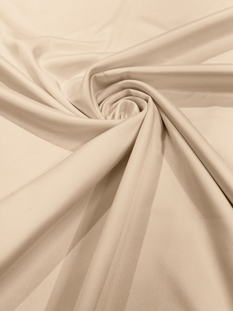 Matte L'Amour Satin - Butter - (Peau de Soie) Duchess Fabric For Bridal, Bridesmaid Dress By Yard