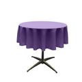 58" Solid Round Tablecloth - Round Table Cover for Event Decor, Party Tables, Available in Different Sizes