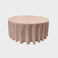 72" Solid Round Drape Tablecloth - 3 Part Stitched Round Full Table Cover Available in Different Sizes (84 Colors)