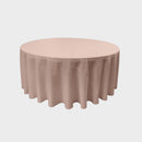 72" Solid Round Drape Tablecloth - 3 Part Stitched Round Full Table Cover Available in Different Sizes (84 Colors)