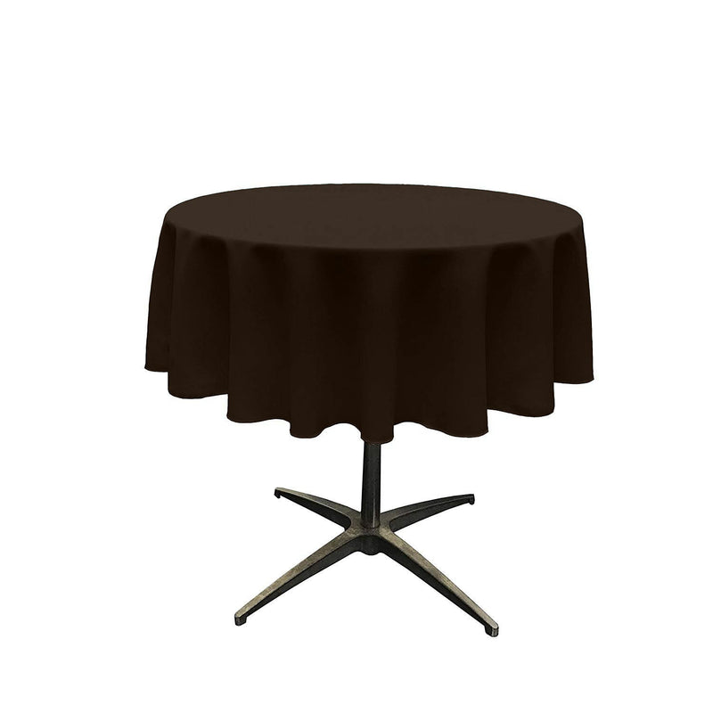 58" Solid Round Tablecloth - Round Table Cover for Event Decor, Party Tables, Available in Different Sizes