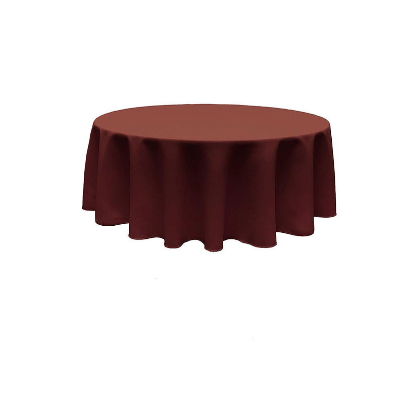 84" Solid Round Tablecloth - Different Sizes Round Full Table Cover Available in Different Colors