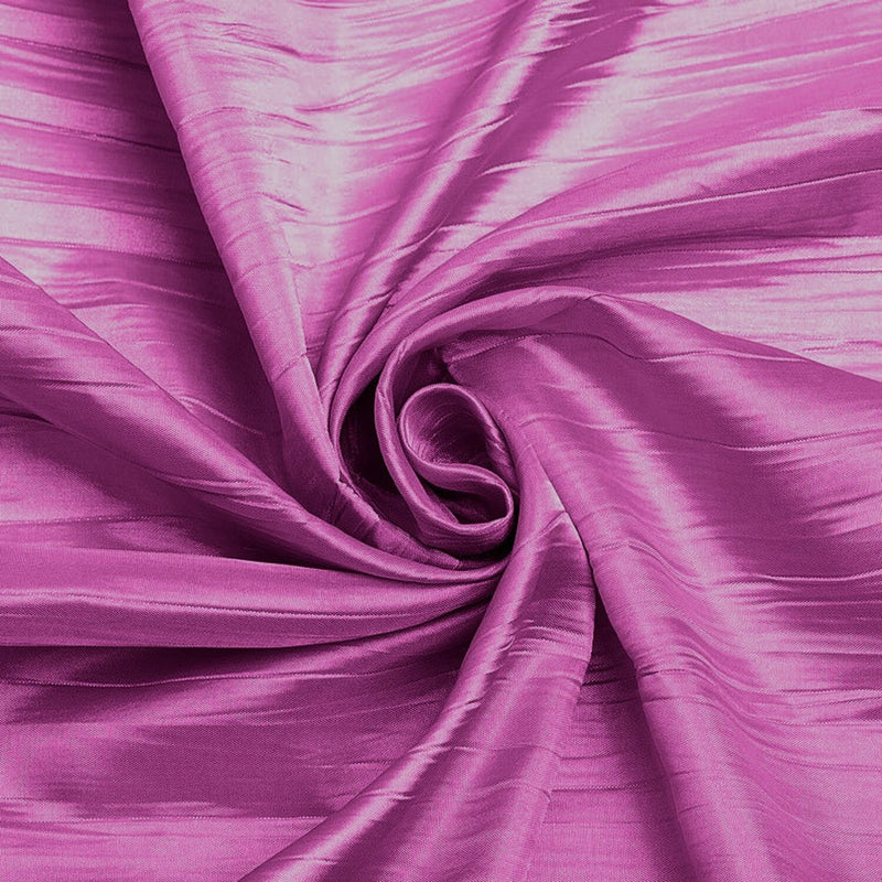 Crushed Taffeta Fabric - Candy Pink - 54" Wide Crushed Taffeta Creased Fabric Sold by Yard