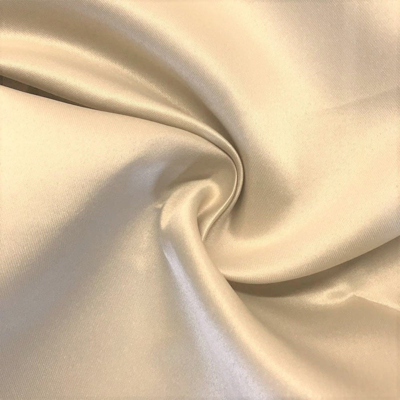 Matte L'Amour Satin - Champagne - (Peau de Soie) Duchess Fabric For Bridal, Bridesmaid Dress By Yard