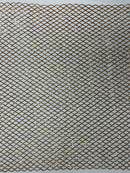Diamond Net Sequins Fabric - Champagne - Geometric Diamond Net Design on Mesh Lace Fabric By Yard