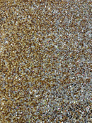 58/60" Velvet Sequins Stretch Fabric - Champagne - Velvet Sequins 2 Way Stretch Sold By Yard