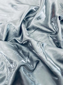 60" Crystal Liquid Satin Fabric - Water Shine Ultra Glossy Shimmer Reflective Bridal Satin Fabric By Yard