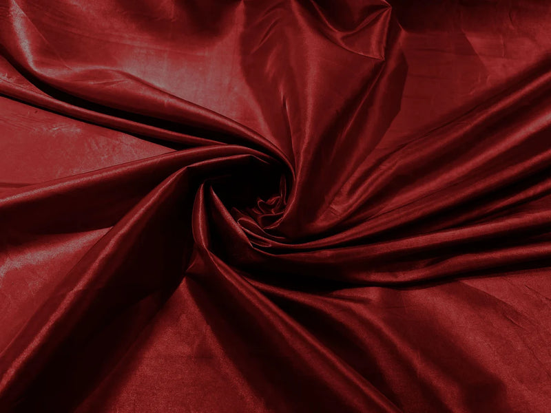 Solid Taffeta Fabric - Cherry Red - 58" Taffeta Fabric for Crafts, Dresses, Costumes Sold by Yard