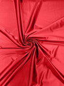 60" Shiny Heavy Satin Fabric - Coral - Stretch Satin Shiny Heavy Fabric Sold By Yard