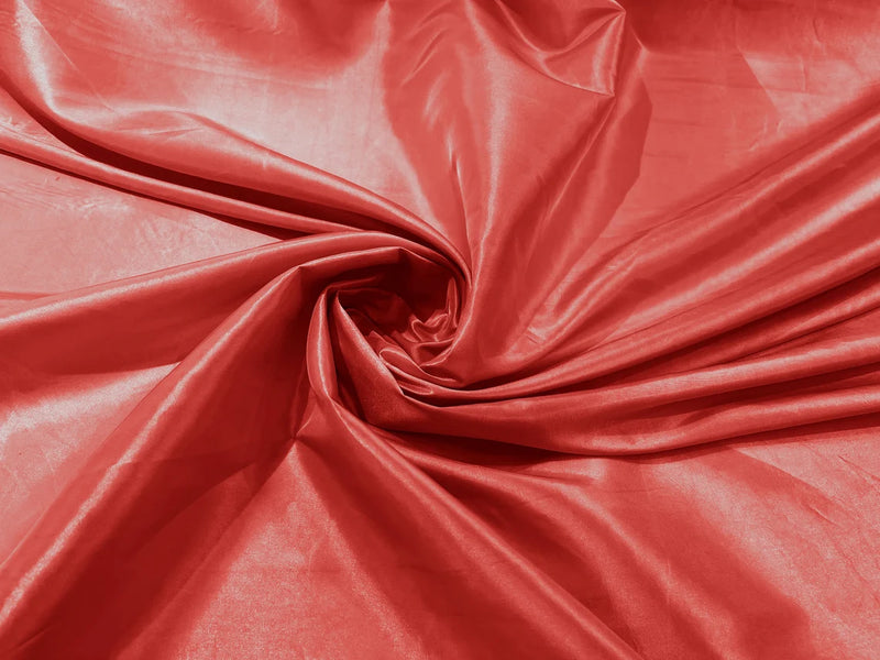 Solid Taffeta Fabric - Coral - 58" Taffeta Fabric for Crafts, Dresses, Costumes Sold by Yard