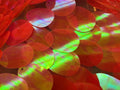 Jumbo Oval Sequins Fabric -  Iridescent Oval Shape Teardrop Sequins Fabric By The Yard (Pick Color)