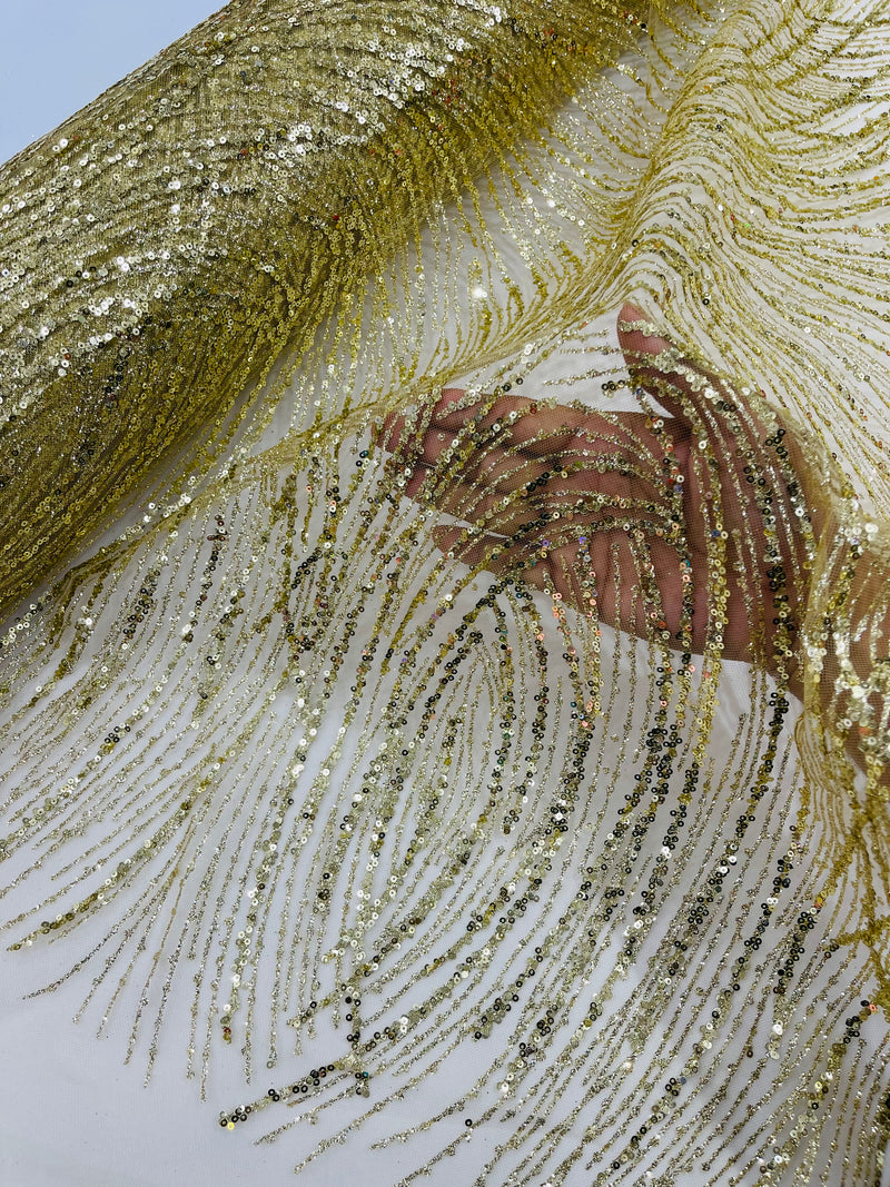 gold glitter fabric for dresses Mesh Lace Prom/Dress By The Yard gold glitter material