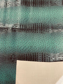 Hunter Green Ostrich Gator Embossed Vinyl Fabric By Yard, Crocodile Ostrich Vinyl Leather Upholstery