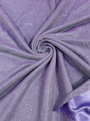 Shimmer Glitter Fabric - Lilac - Luxury Sparkle Stretch Solid Fabric Sold By Yard