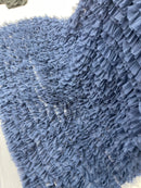38 Yards Navy Blue Tulle Ruffle Fabric, 60" Wide Waves - Prom Dress Wedding & Decoration
