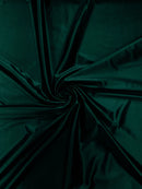 60" Shiny Heavy Satin Fabric - Dark Hunter Green - Stretch Satin Shiny Heavy Fabric Sold By Yard