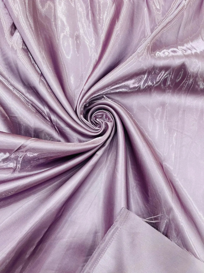 60" Crystal Liquid Satin Fabric - Water Shine Ultra Glossy Shimmer Reflective Bridal Satin Fabric By Yard