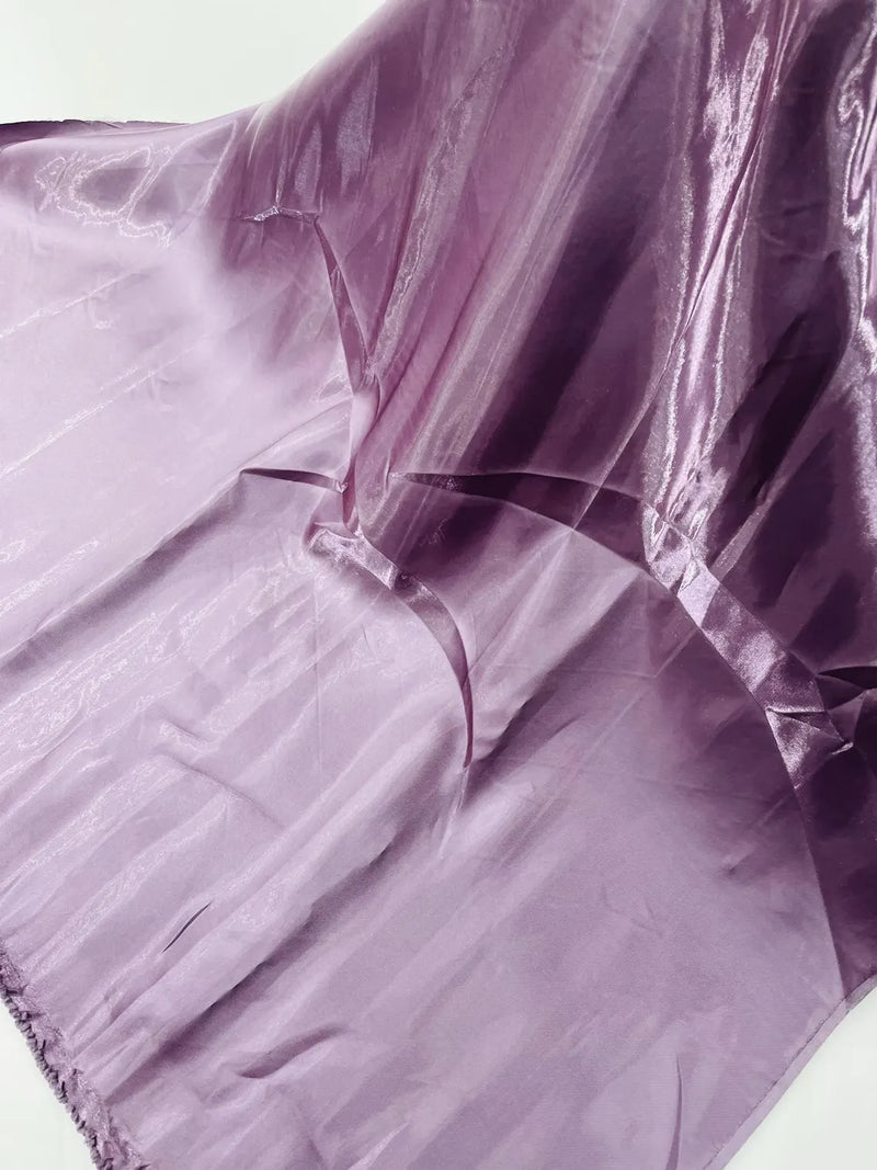 60" Crystal Liquid Satin Fabric - Water Shine Ultra Glossy Shimmer Reflective Bridal Satin Fabric By Yard