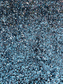 58/60" Velvet Sequins Stretch Fabric - Dark Teal - Velvet Sequins 2 Way Stretch Sold By Yard