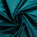 Crushed Taffeta Fabric - Dark Teal - 54" Wide Crushed Taffeta Creased Fabric Sold by Yard