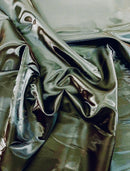 60" Crystal Liquid Satin Fabric - Water Shine Ultra Glossy Shimmer Reflective Bridal Satin Fabric By Yard