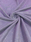 Shimmer Glitter Fabric - Lilac - Luxury Sparkle Stretch Solid Fabric Sold By Yard