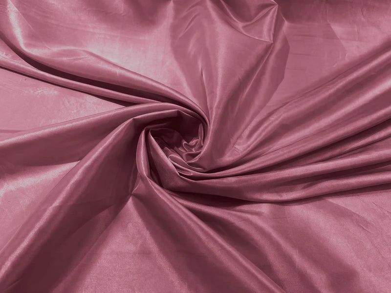 Solid Taffeta Fabric - Dusty Pink - 58" Taffeta Fabric for Crafts, Dresses, Costumes Sold by Yard
