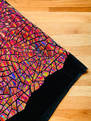 Mirror Sequins Velvet - Dusty Pink Iridescent - Shiny Mirror Cut Sequins on Velvet By Yard