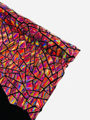 Mirror Sequins Velvet - Dusty Pink Iridescent - Shiny Mirror Cut Sequins on Velvet By Yard