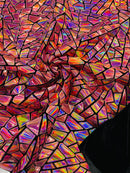 Mirror Sequins Velvet - Dusty Pink Iridescent - Shiny Mirror Cut Sequins on Velvet By Yard