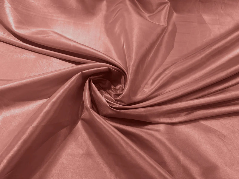 Solid Taffeta Fabric - Dusty Rose - 58" Taffeta Fabric for Crafts, Dresses, Costumes Sold by Yard