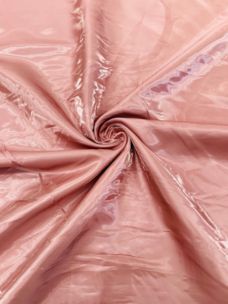 60" Crystal Liquid Satin Fabric - Water Shine Ultra Glossy Shimmer Reflective Bridal Satin Fabric By Yard