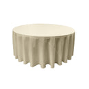 90" Solid Round Drape Tablecloth - 3 Part Stitched Round Full Table Cover Available in Different Sizes (84 Colors)