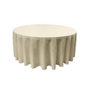 72" Solid Round Drape Tablecloth - 3 Part Stitched Round Full Table Cover Available in Different Sizes (84 Colors)