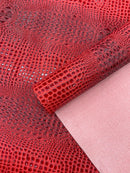Gator 3D Embossed Vinyl Fabric Faux Fake Leather Vinyl Fabric, Embossed Crocodile Fabric By The Yard Upholstery Purses Shoes