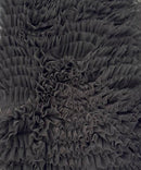 Black Tulle Ruffle Fabric, 60" Wide Waves - Prom Dress Wedding & Decoration