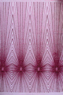 Glitter Mesh Fabric By The Yard, Glitters and Sequins Damask Geometric Glitter Fabric Decor Prom