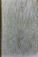 Champagne Gold Glitter Mesh Lace Fabric Prom/Dress By The Yard