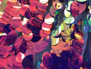 Jumbo Oval Sequins Fabric -  Iridescent Oval Shape Teardrop Sequins Fabric By The Yard (Pick Color)