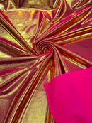 Mystique Spandex Foil Fabric - Fuchsia - Nylon/Spandex Iridescent Foggy Foil Fabric  4 Way Stretch 58/60" By Yard