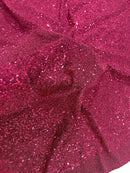 Lurex Stretch Fabric - Fuchsia - Shiny Metallic 4 Way Stretch Sequins Lurex Spandex Fabric by Yard