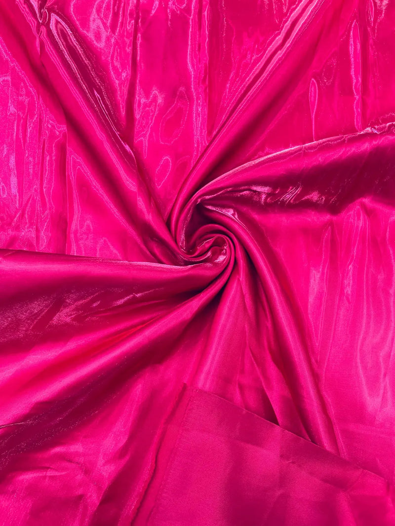 60" Crystal Liquid Satin Fabric - Water Shine Ultra Glossy Shimmer Reflective Bridal Satin Fabric By Yard